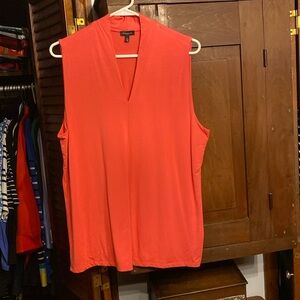 Talbots Coral V Neck Sleeveless Top Size XL